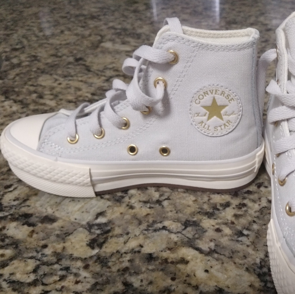 Converse Kids Platform High-Top Sneakers - Gray